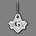 Zipper Clip W/ Mason's Symbol Tag